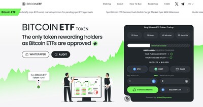 As the Bitcoin price soars, the Bitcoin ETF Token ($BTCETF) is set to be the ideal Bitcoin Alternative, offering staking yield and a burn mechanism tied to spot Bitcoin ETF milestone news