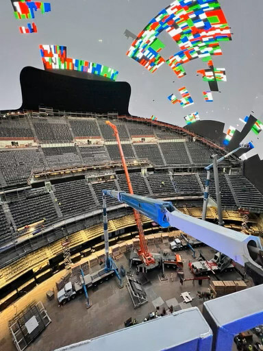 Blade Platforms’ Fleet Of Truck Mounted Aerial Lifts: A Perfect Match For The Las Vegas Sphere’s LEP Display Needs.