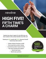 For the fifth time, Newline has ranked on the annual Deloitte Fast 500 List.