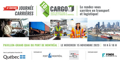 Cette 8e dition de la Journe carrires de CargoM aura lieu le mercredi 15 novembre prochain au Pavillon du Grand Quai du Port de Montral. (Groupe CNW/CargoM)