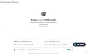Ed Marsh Publishes Sales Assessment Navigator GPT - The First GPT to Help Companies Select and Effectively Use Sales Assessment Tools for Hiring and Training
