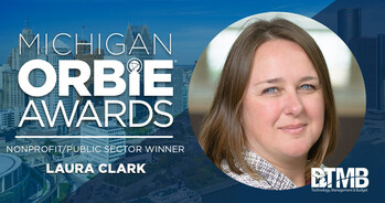 Nonprofit/Public Sector ORBIE Winner, Laura Clark of State of Michigan