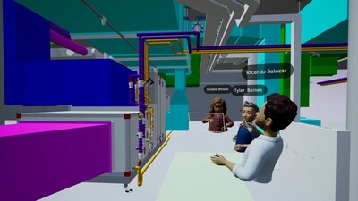 In Autodesk Workshop XR, users can review their 3D models together at a 1:1 scale to understand how their project will translate to the real world.