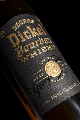 The new Dickel Bourbon Aged 18 Years is a highly limited, small-batch bourbon that has been aged in charred oak barrels and blended to perfection