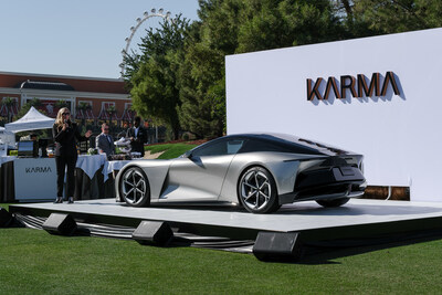 Karma VP Global Design Michelle Christensen introduces the Kaveya, with a targeted top speed or more than 180 mph