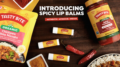 Tasty Bite introduces new Spice Balms, three limited-edition lip balms that deliver the brand's bold flavors