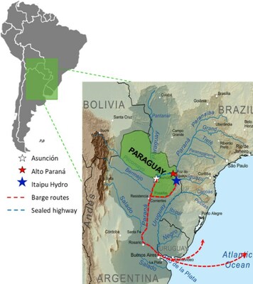 Figure 1 - UEC's Alto Paraná Titanium Project (CNW Group/Uranium Energy Corp)