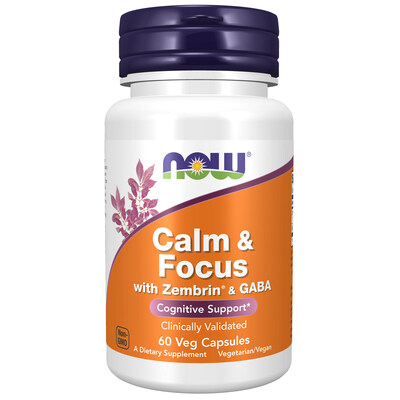 NOW® Launches Calm & Focus with Zembrin® & GABA Dietary Supplement