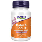 NOW® Launches Calm &amp; Focus with Zembrin® &amp; GABA Dietary Supplement for Cognitive Support