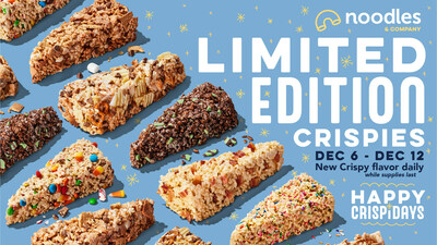 Noodles & Company unveils seven surprise holiday-themed Crispy flavors in CrispiDays campaign.