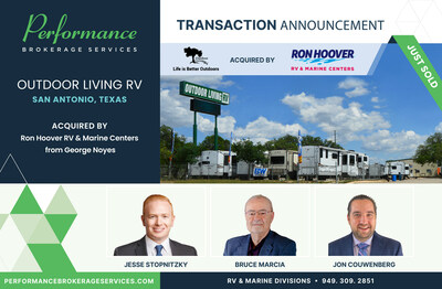 Outdoor Living RV - Ron Hoover - Performance Brokerage Services