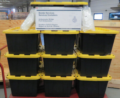 Methamphetamine seized at the Ambassador Bridge port of entry on March 4, 2023. (CNW Group/Canada Border Services Agency)