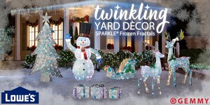 Twinkling Winter Magic: Holiday Living SPARKLE® Frozen Fractals Yard Décor Shines Bright at Lowe's