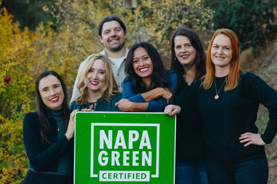 The Napa Green team visits Napa Green Certified member, Tres Sabores. Photo Credit: BUDD Social
