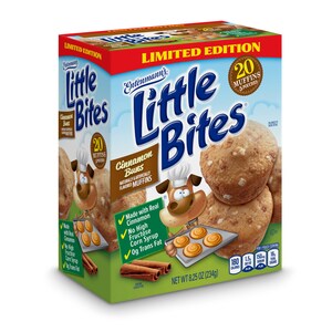 Little Bites® Snacks Debuts Irresistible Limited-Edition Cinnamon Buns Muffins