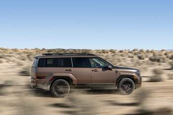 The Hyundai Santa Fe is photographed in California City, Calif. on Nov. 9, 2023.