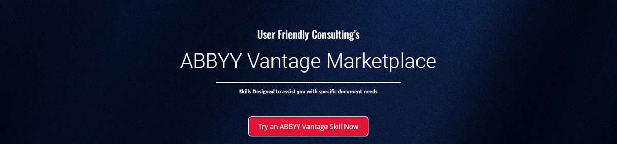 ABBYY on X: What is ABBYY Vantage? Our Intelligent Document