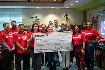 LII Lennox Foundation partners with Operation Warm to provide winter coats for children in need.
