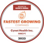 Cynet Health Ranked # 2 in the Top Fastest Growing Companies in the Washington DC Region by the Washington Business Journal