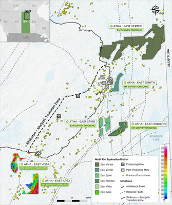 Figure 2: Initial Survey Results Over East Apex Project (CNW Group/ATHA Energy Corp.)