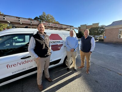 From left to right: Michael and John Rama of Sonitrol South Carolina with Andy Holland, Pye-Barker Regional Director.