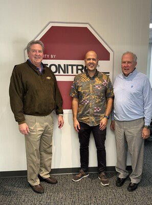 From left to right: Alan Rama of Sonitrol South Carolina; Kirk Brundage, Pye-Barker Regional Director; and John Rama of Sonitrol South Carolina.