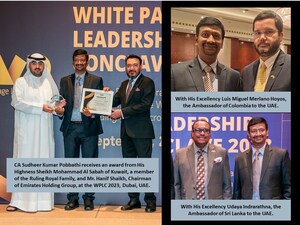 India's Financial Virtuoso Sudheer Kumar Pobbathi Crowned 'Global Power Leader in Finance 2023' at WPLC 2023 in Dubai