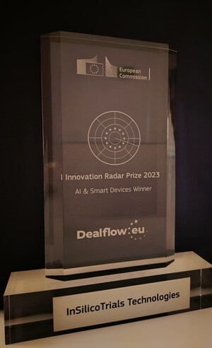 InSilicoTrials Awarded 2023 Innovation Radar Prize Established by European Commission in AI and Smart Devices Category