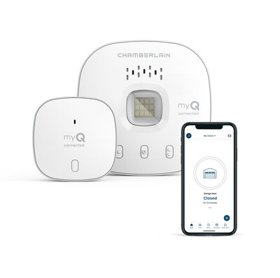 The myQ Smart Garage Control turns an ordinary garage door opener into a smart opener so you can monitor and open/close it from anywhere with the myQ app.