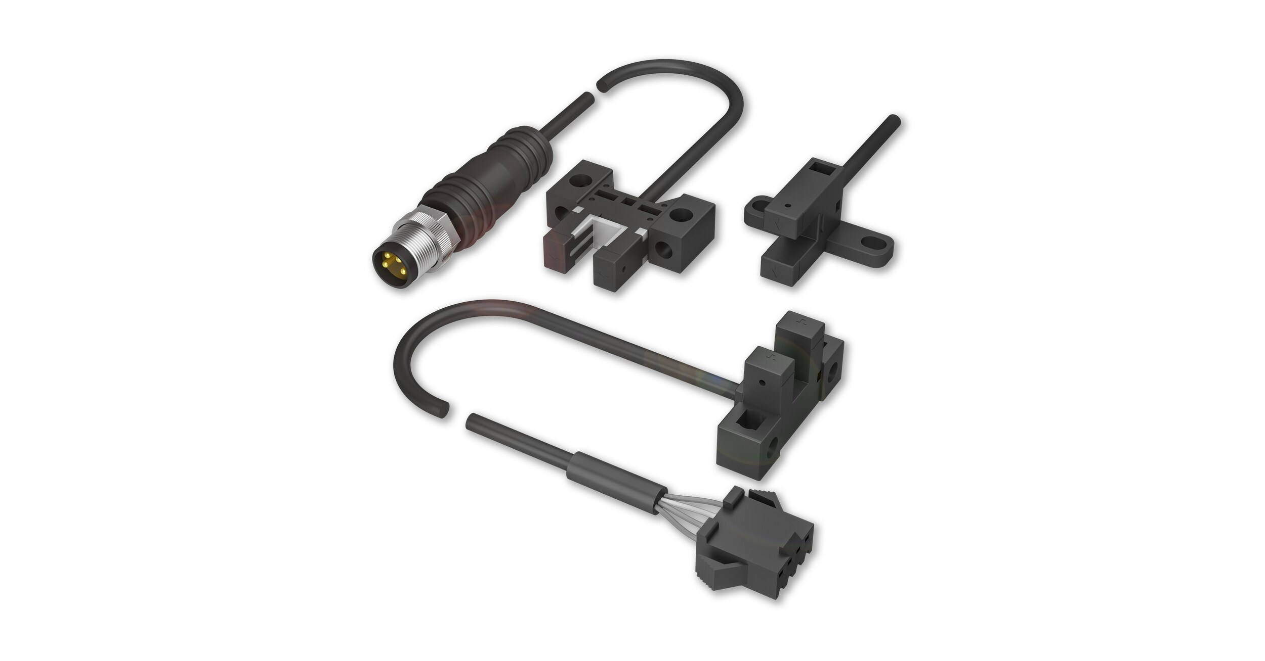 Mini Fork Sensors Feature 5 mm Slot, Multiple Connector Types