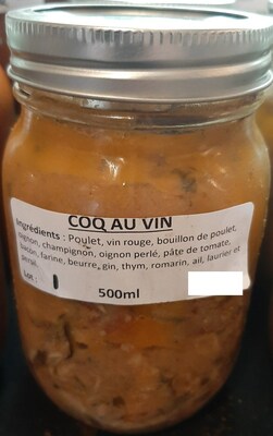 Coq au vin (Groupe CNW/Ministre de l'Agriculture, des Pcheries et de l'Alimentation)