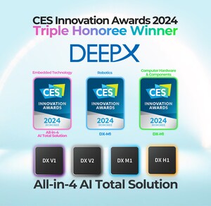 DEEPX Honored with Three CES Innovation Awards 2024 for Leading-Edge AI Chip Tech