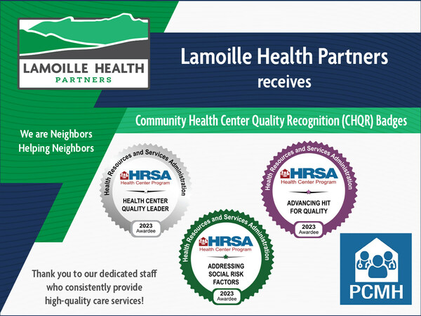 Lamoille Health Partners Receives 3 CHRQ Awards