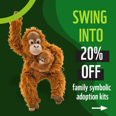 Save up to 25% off symbolic adoption kits, including 20% off animal families. (CNW Group/World Wildlife Fund Canada)