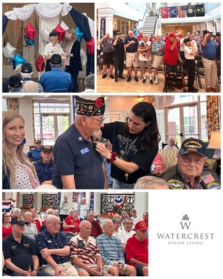 Watercrest Buena Vista Senior Living honors their resident veterans and spouses of veterans for their service and sacrifice. Watercrest Buena Vista is located in The Villages of Central Florida.