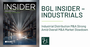 The BGL Industrials Insider -- Industrial Distribution M&amp;A Strong Amid Overall M&amp;A Market Slowdown