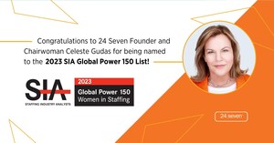 24 Seven Founder and Chairwoman Celeste Gudas Again Named to Top Women in Staffing List