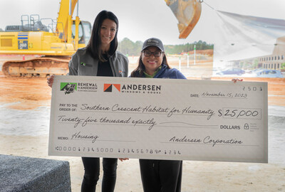 At the groundbreaking ceremony, Andersen reinforced its commitment to investing in the communities where it operates with a $25,000 donation to Southern Crescent Habitat for Humanity. The company also committed to donating windows for Southern Crescent Habitat for Humanity’s home builds in 2024, furthering its commitment to supporting affordable housing and helping more families achieve their dream of stable homeownership.