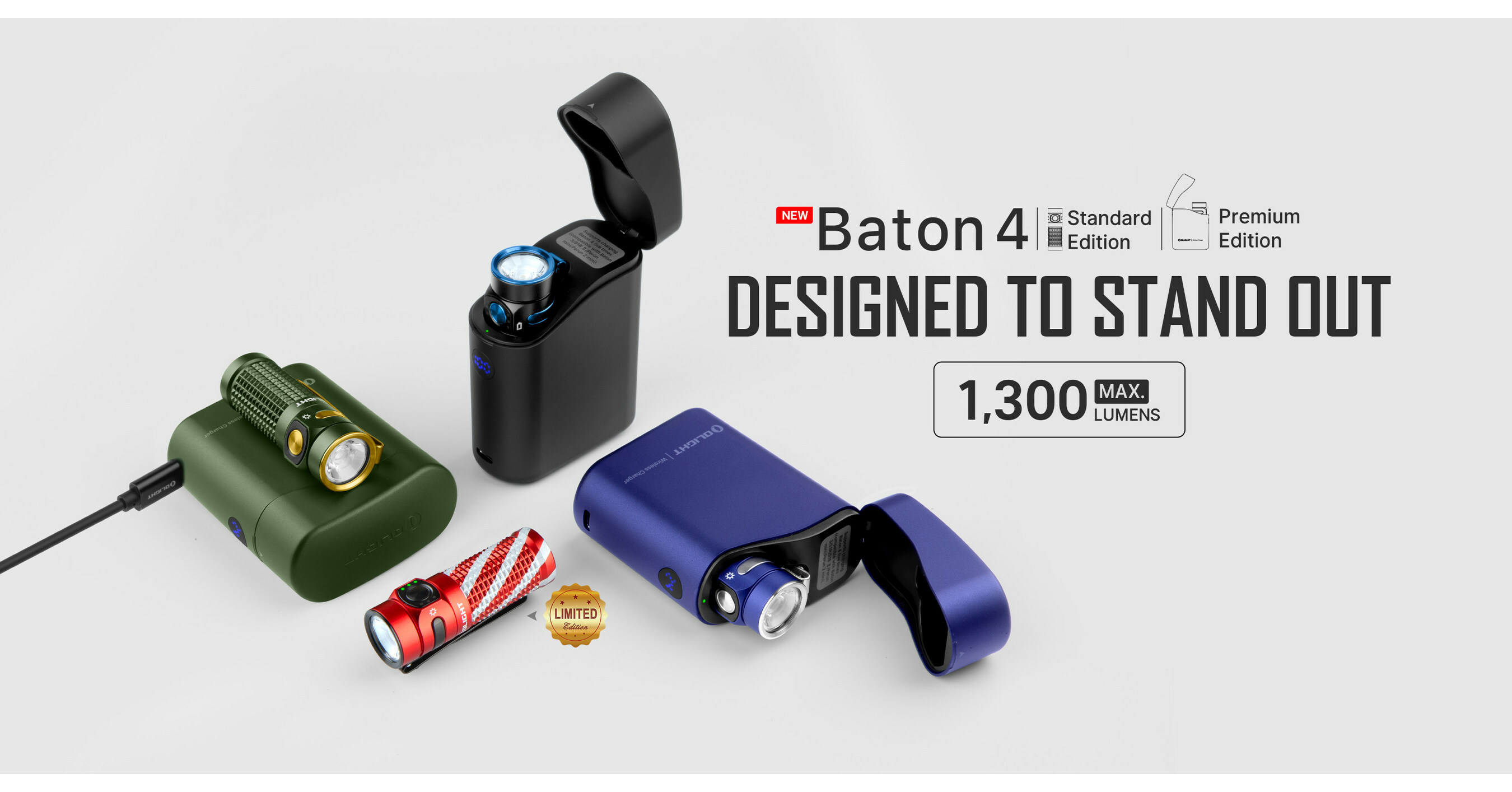 Olight revela a nov&iacute;ssima Baton 4 / Premium Edition e Warrior X4 para a Black Friday