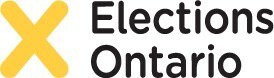 Logo de Elections Ontario for English and French versions of the news release (CNW Group/Elections Ontario)