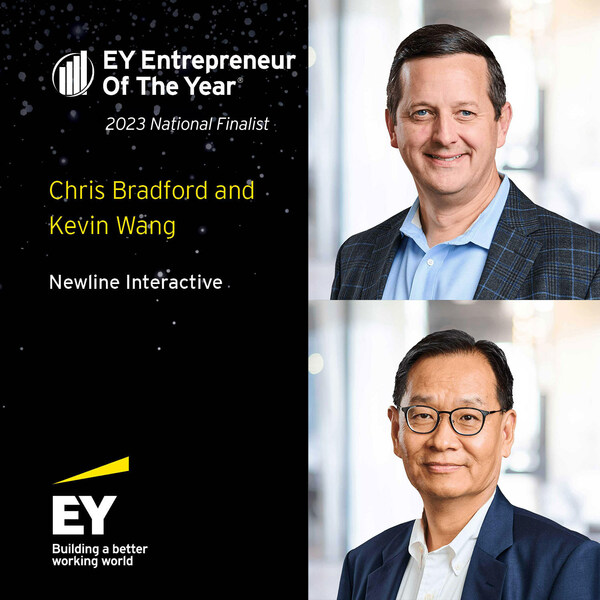 EY Announces Chris Bradford and Kevin Wang of Newline Interactive as Entrepreneur Of The Year® 2023 National Finalists