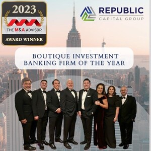 Republic Capital Group Awarded "Boutique Investment Banking Firm of the Year"