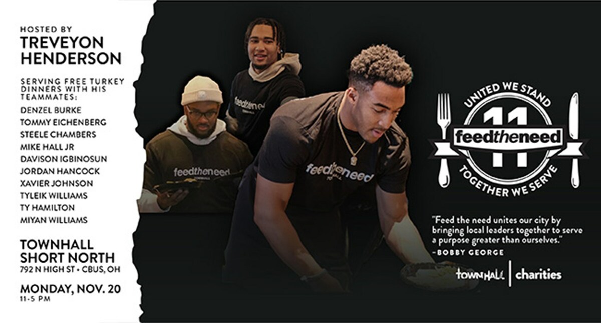 CJ STROUD & PARIS JOHNSON, JR. PASS THE TORCH TO TREVEYON HENDERSON TO HOST FEED THE NEED - Vimarsana News
