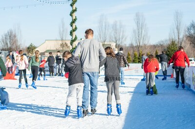 Families Skating at Flight on Ice Veterans Memorial Rink