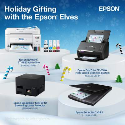 Epson Elves help spread holiday cheer with Black Friday deals and tech gift ideas for shoppers this year.