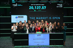Women Entrepreneurship Knowledge Hub (WEKH) receives almost $4 million from Government of Canada - Celebrates Women's Entrepreneurship Day at TSX Market Open