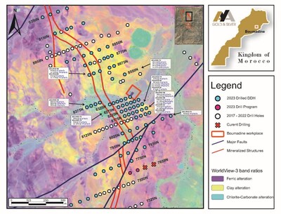 Figure 4 – Surface Plan of Central & North Zones with New 2023 DDH Results (CNW Group/Aya Gold & Silver Inc)