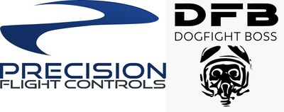 PFC DFB Joint Logo DogFight Boss and Precision Flight Controls Introduce New Product Line PRECISION X and Exclusive License & Sales Agreement for North America