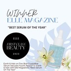 Earth & Halo on Fire: Blue Crystalline Serum Secures Fourth Award with Elle Magazine's "Best Serum Of The Year"