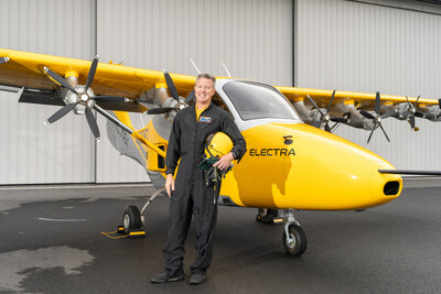 Cody Allee is lead test pilot for the Electra EL-2 Goldfinch development flights. (Photo: Taylor Mickal/Electra)